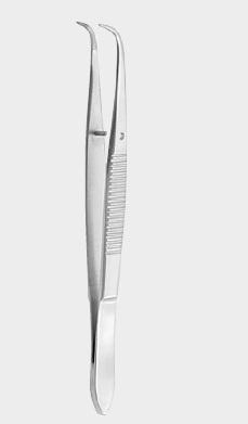 Пінцет делікатний, сильно вигнутий, 10 см (cm). Бренд: Zepf (Зепф).